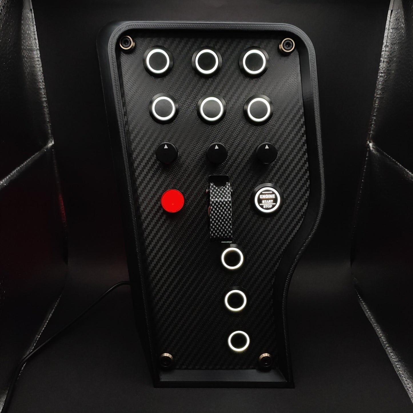 OSG Sport+ Shadow Edition with carbon fibre faceplate and matching carbon toggle cover.