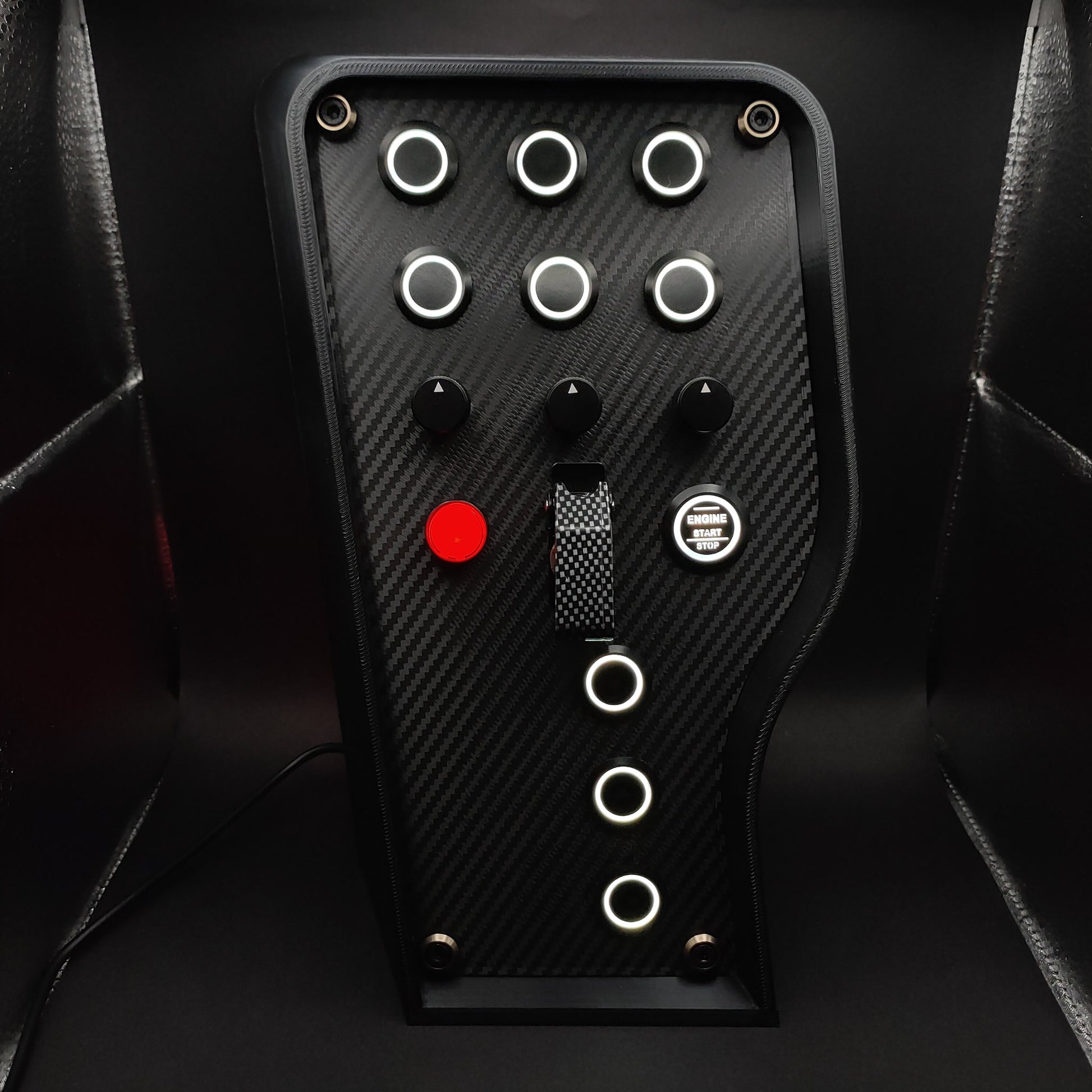 OSG Sport+ Shadow Edition with carbon fibre faceplate and matching carbon toggle cover.