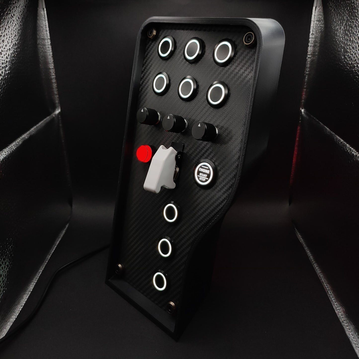 Left perspective of the Sport+ Shadow highlighting the black anodised rotary encoders.
