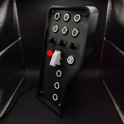 Left perspective of the Sport+ Shadow highlighting the black anodised rotary encoders.